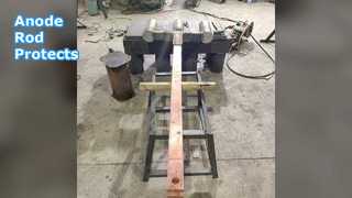 O conjunto da haste anódica protege aquecedores de água